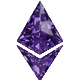 Lila Ethereum-Diamant mit ETH-Symbol im 3D-Render-Stil f&uuml;r WildRobin Casino Krypto-Zahlungen