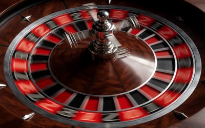 Drehendes Roulette-Rad mit Motion Blur im WildRobin Casino Live Casino