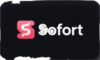 Sofort-Logo in Pink und Wei&szlig; als Bank&uuml;berweisungs-Icon f&uuml;r WildRobin Casino Zahlungsmethoden