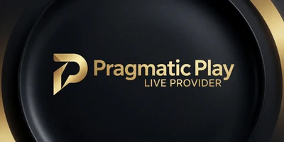 Pragmatic Play Live Logo auf dunklem Hintergrund als Live Casino Provider bei WildRobin Casino